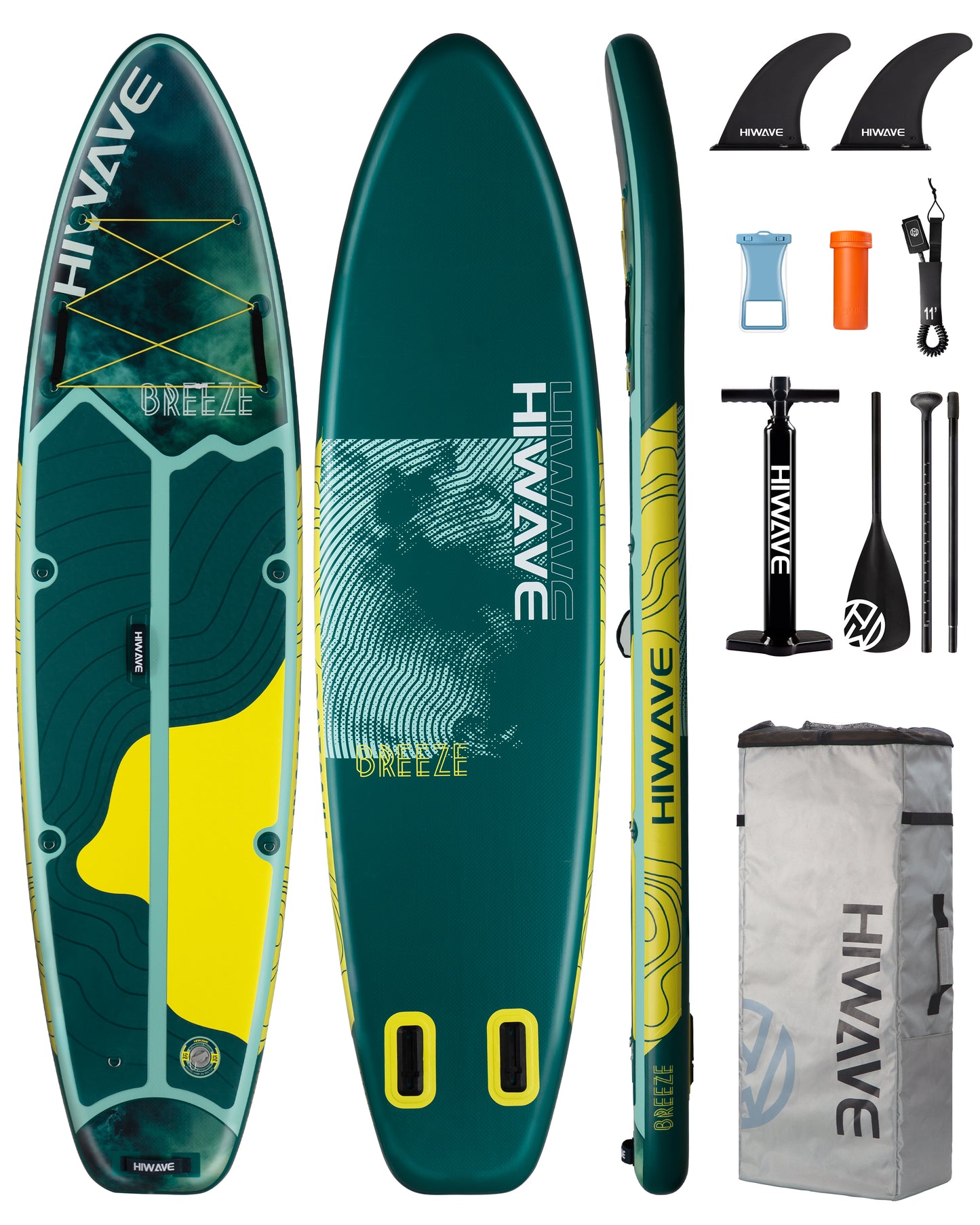 ➤ HIWAVE BREEZE GREEN felfújható SUP deszka