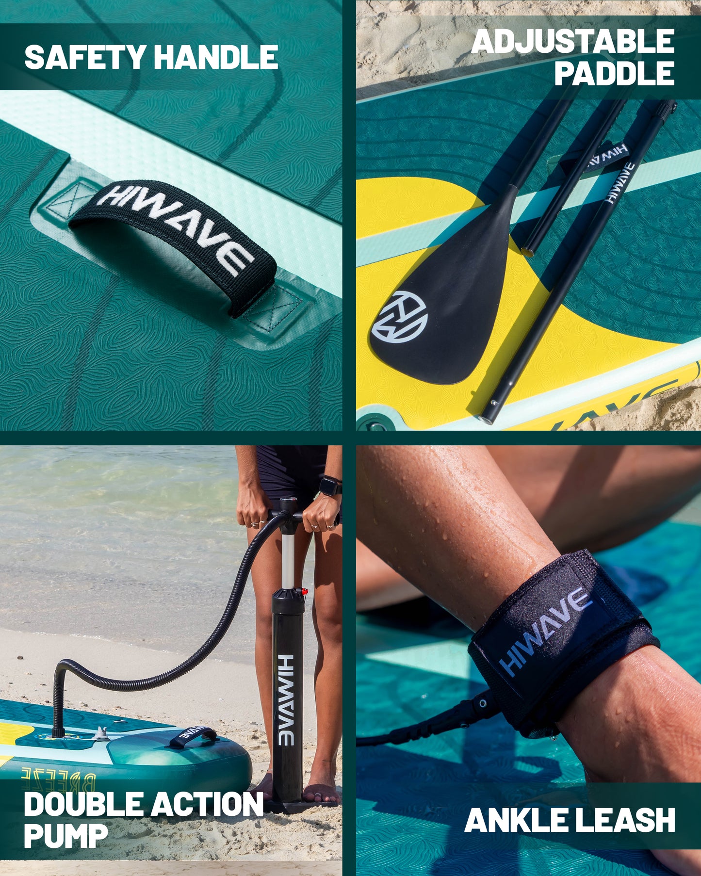 ➤ HIWAVE BREEZE GREEN felfújható SUP deszka