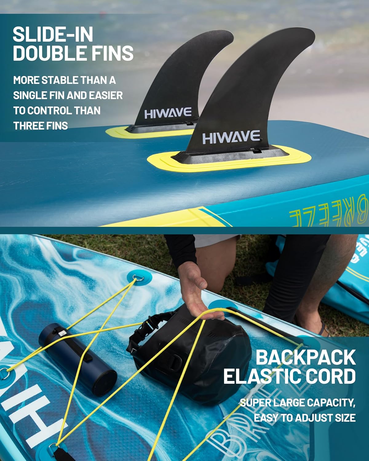 ➤ HIWAVE BREEZE BLUE felfújható SUP deszka