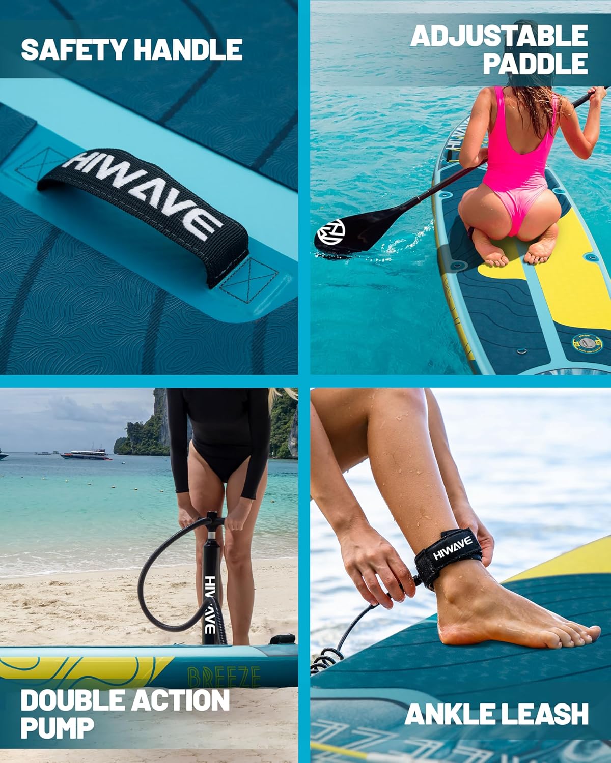 ➤ HIWAVE BREEZE BLUE felfújható SUP deszka