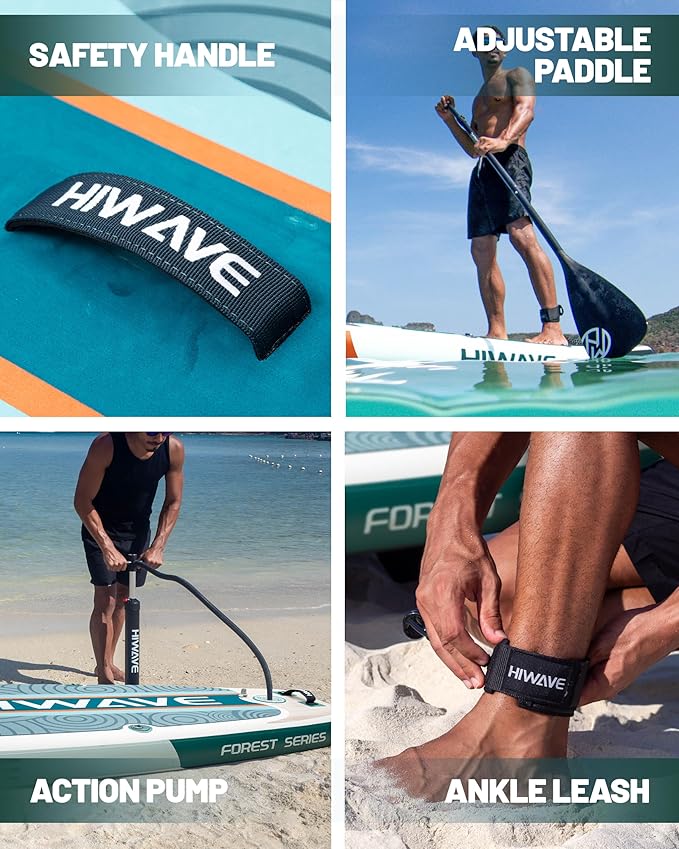 ➤ HIWAVE LIGHT WOOD 11" × 34" × 6" felfújható SUP deszka